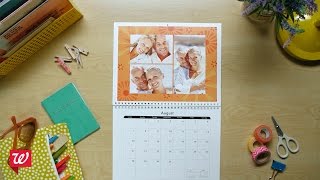 Create Personalized Wall Calendars at Walgreens [upl. by Aikenahs]