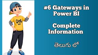 6 What are Gateways in Power BI Telugu  Personal Gateway  Power BI Telugu [upl. by Nhabois403]