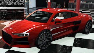 GTA 5  DLC Vehicle Customization  Obey 10F Widebody Liberty Walk Audi R8 [upl. by Friday975]