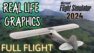 Microsoft Flight Sim 2024 ULTRA GRAPHICS FULL Flight in Scotland  STUNNING SCENERY RTX4090 90FPS [upl. by Miner778]