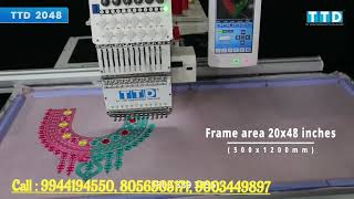 HSW TTD EMBROIDERY MACHINE [upl. by Sladen124]