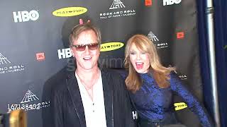 Jerry Cantrell and Nancy Wilson goofing off on the red carpet of the 2013 Rock amp Roll Hall of Fame [upl. by Grania984]