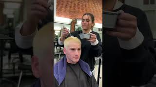 Watch me bleach buzz buzzcut hair bleachandtone hairstylist buzz lucyseitz [upl. by Nic]