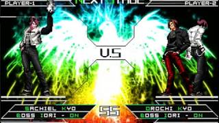 KOF WOJ Green Edition  Sachiel Kyo amp Boss Iori Yagami vs Orochi Kyo amp Boss Iori Yagami New [upl. by Yorel]