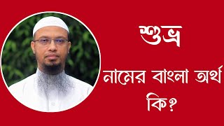 শুভ্র নামের অর্থ কি  Shubro meaning in Bangla  Shubro namer ortho ki [upl. by Ardnac]