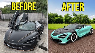 FULL BUILD  REBUILDING A CRASH DAMAGED MCLAREN 720S [upl. by Drislane912]