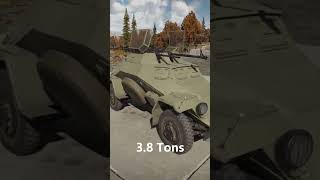 Top 5 lightest tanks in War Thunder [upl. by Brosine906]