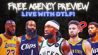 2024 NBA FREE AGENCY PREVIEW LIVE WITH DTLF [upl. by Mariya495]