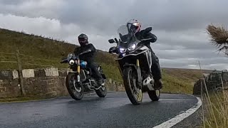 ADV ride on big bikes Scrambler 1200 XE and a Africa Twin AS [upl. by Adnolehs]