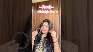 Hairstyles idea for diwali hair hairstyle shortsfeed shortsvideo shortvideo [upl. by Garnet]