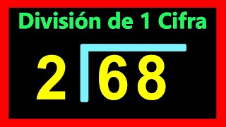 ✅👉 Divisiones de 1 cifra afuera y 2 dentro ✅ Como Dividir por 1 Cifra [upl. by Pinter511]