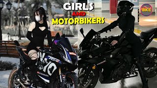 Girls Riding Motorcycles in 2024  CRAZY amp INSANE Motorcycle Moments [upl. by Alieka]