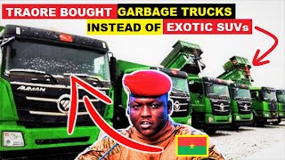 IBRAHIM TRAORE SURPRISED BURKINA FASO BY PURCHASING MANY GARBAGE TRUCKS INSTEAD OF EXOTIC SUVS [upl. by Rehportsirhc]