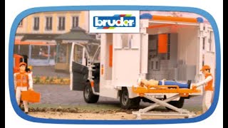 MB Sprinter Ambulanz mit Fahrer – 02536 – Bruder Spielwaren [upl. by Ayerhs]