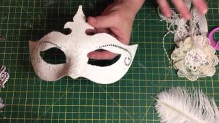 Beautiful Venetian mask tutorial part one [upl. by Russia]