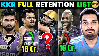 BEST TEAM OF IPL 2025😎 KKR CONFIRMED RETENTION LIST🔥 kkr ipl2025 [upl. by Aneehsor]