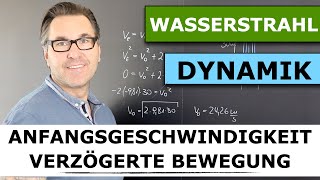 Wie schnell ist ein Wasserstrahl aus einem Feuerwehrschlauch  gleichmäßige verzögerte Bewegung [upl. by Criswell]