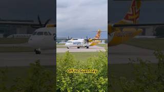 ATR 72600 takeoff from Manchester 16624 [upl. by Trah8]