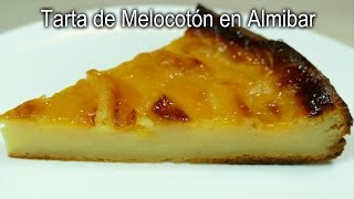 Tarta de Melocotón en Almibar  Receta casera fácil [upl. by Brandice140]