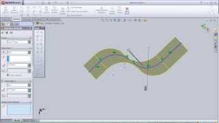 1 SolidWorks Surface Tutorial Extrudeded Surface pt1 [upl. by Sutelc]