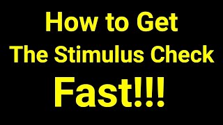 How to Get Your Stimulus Check as Quickly as Possible [upl. by Euqinad]