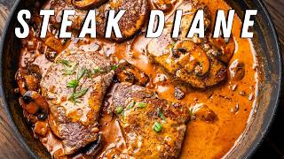 Steak Diane  Easy and Insanely Delicious Retro Steak Recipe [upl. by Suiremed]