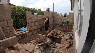 Bricklaying brick and block extension [upl. by Aurora]