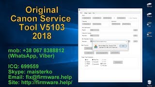 Canon Service Tool V5103 last version 2018 original [upl. by Eelrahs]