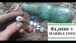 Digging a RARE 1000 Dollar Marble  Bottle Digging  Antiques  Ohio History Channel [upl. by Eizzik]