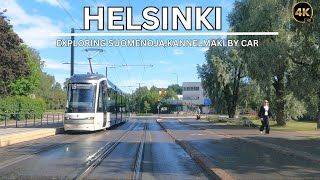 Exploring Suomenoja  Kannelmaki Neighborhoods in Uusimaa Area  4K Car RideTour  City Explorer [upl. by Heddie]