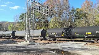 Norfolk Southern with 3 locomotives heading North at Harriman TN with 1817 leading [upl. by Turnheim]