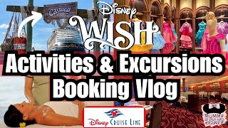 🚢 How To Book Disney Cruise Activities amp Excursions for the Disney Wish [upl. by Ayotyal]