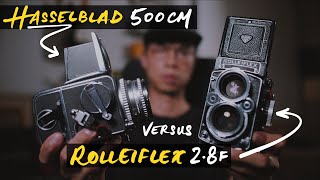 Why Hasselblad 500cm Review vs Rolleiflex 28F [upl. by Nilhsa334]