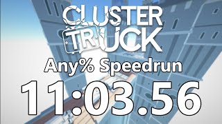 Clustertruck Any Speedrun in 1103567 World Record [upl. by Dugaid]