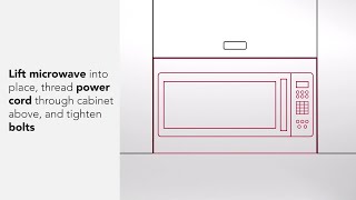 How to Install a KitchenAid® Over the Range Microwave [upl. by Aneras]