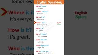 ✅Daily English basic conversation practice  question and answer questionanswer english [upl. by Aleyak]