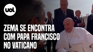 Zema se encontra com Papa Francisco no Vaticano veja [upl. by Marna]