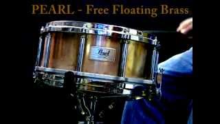 Pearl Free Floating brass snare 14x65quot [upl. by Yokoyama]