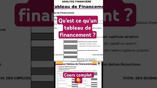 Quest ce quun tableau de financement [upl. by Dhruv]