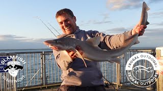 Catching lots of fish Bream Smooth Hounds Yarmouth Pier Sea Shore Fishing uk Isle of Wight [upl. by Elyr]