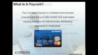 Comdata MasterCard Paycard Overview [upl. by Notslah]