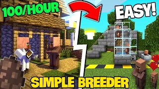 Easy Villager Breeder for Minecraft Bedrock Villager Farm 2024 120 [upl. by Santini]