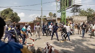 Congolese out in the streets to protest against Rwanda [upl. by Atnauq]