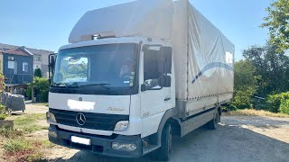 Mercedes Atego 818  POV drive in the mountain countryside [upl. by Ayel]