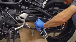 How To Lubricate Your Motorcycle Chain  MC Garage [upl. by Vikky75]