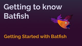 Getting Started with Batfish [upl. by Yot]