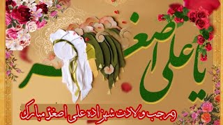 9 Rajab  Wiladat Shehzada Ali Asghar as Mubarak  Shia Poetry Collection [upl. by Ayatnohs469]