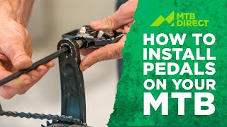 How to install pedals on your MTB [upl. by Ruddie]