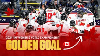 MUST SEE DANIELLE SERDACHNY SCORES THE GOLDEN GOAL TEAM CANADA DEFEATS TEAM USA IN OVERTIME [upl. by Giddings]