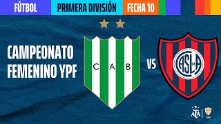 Banfield vs San Lorenzo  Fecha 10  Copa de la Liga Profesional Femenina YPF 2023 [upl. by Netsruk718]